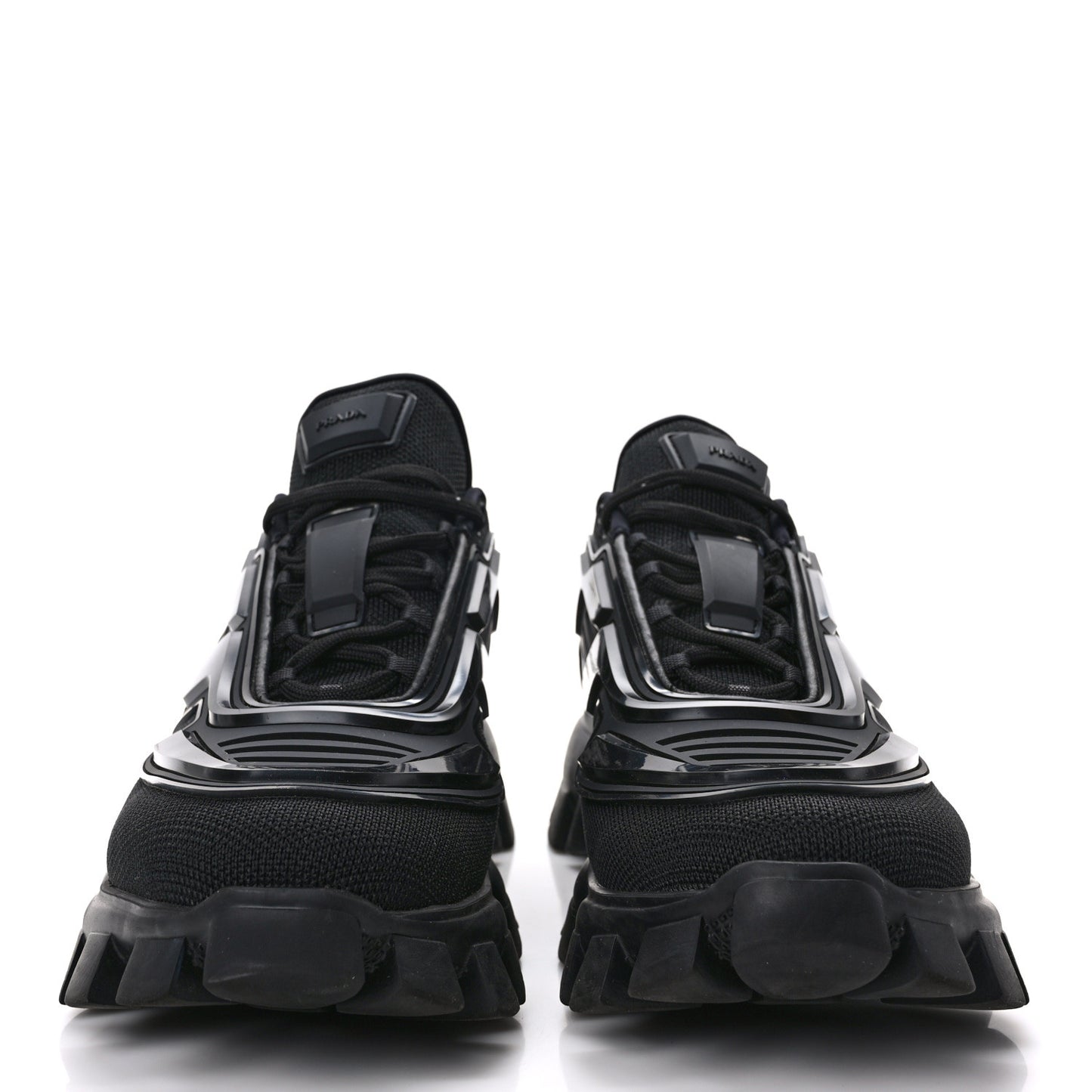 Rubber Knit Fabric Mens Cloudbust Thunder Sneakers 10 Black