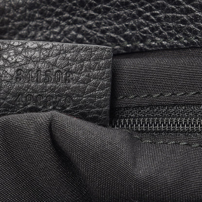 Gucci Nylon Monogram Medium GG Charm Dome Satchel Black 8 of 10