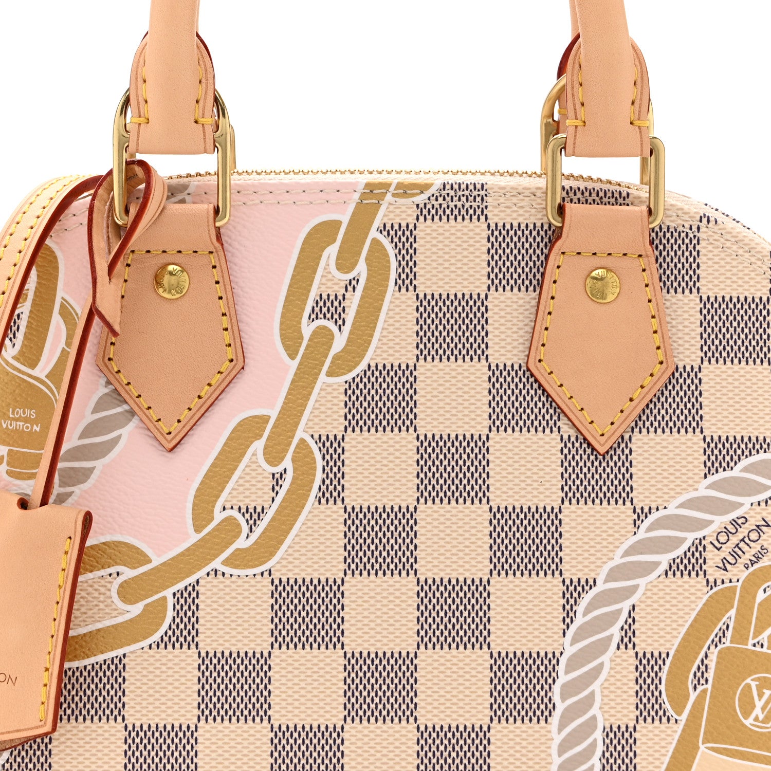 Louis Vuitton Damier Azur Nautical Alma BB 7 of 9