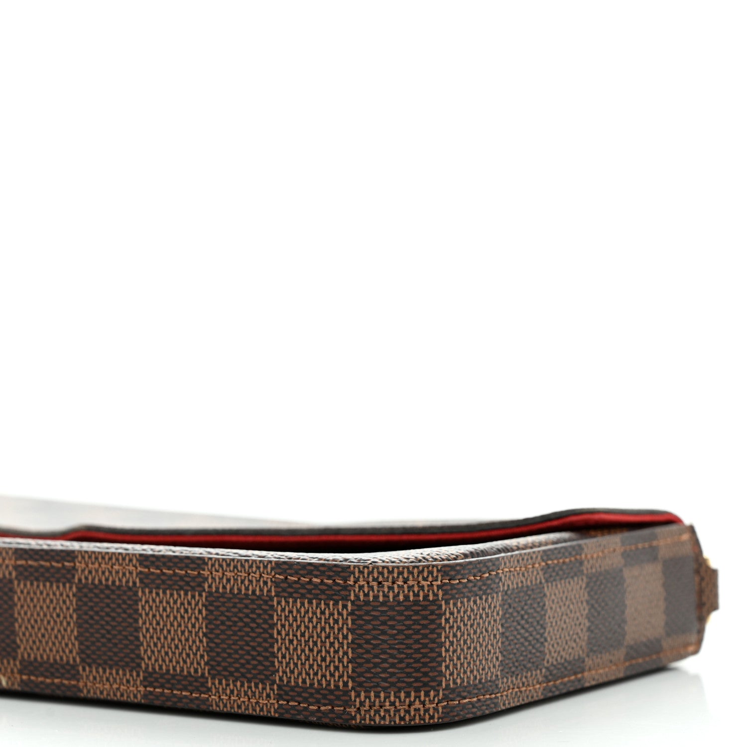 Louis Vuitton Damier Ebene Pochette Felicie Chain Wallet 10 of 15