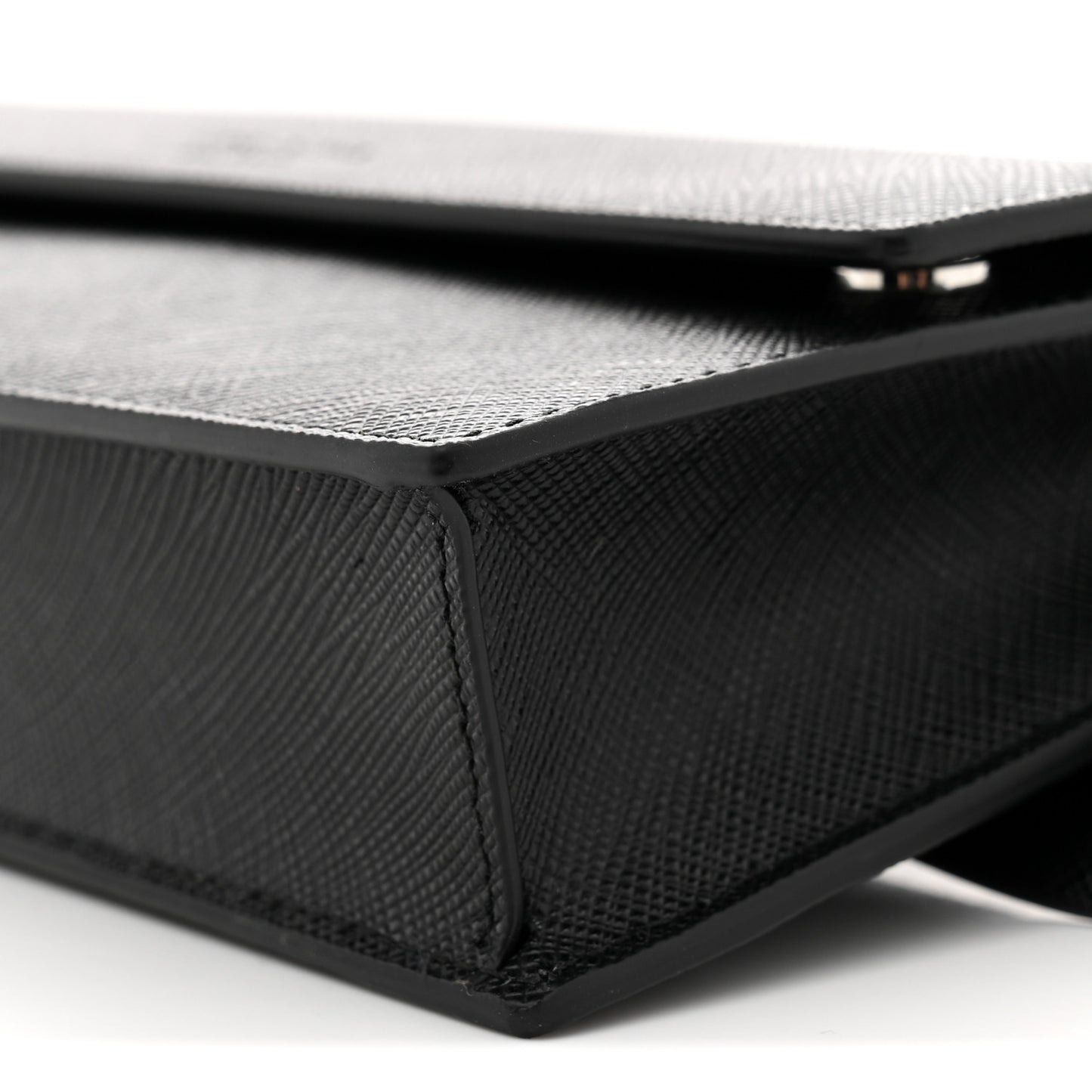 Saffiano Pocket Belt Bag Black