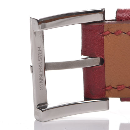 Hermes Stainless Steel Chamonix 22mm Belt Quartz Watch Rouge H 9 of 9