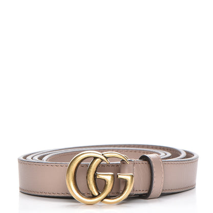 Gucci Calfskin Double G 20mm Belt 100 40 Porcelain Rose 1 of 5