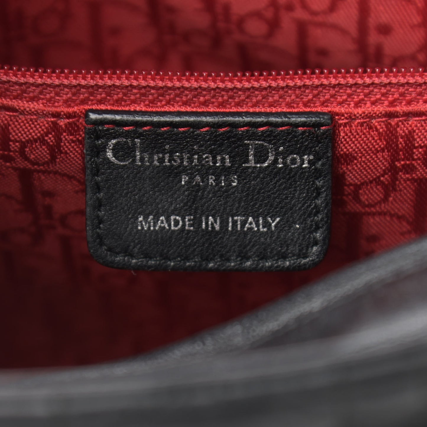 Lambskin Cannage Medium Lady Dior Black