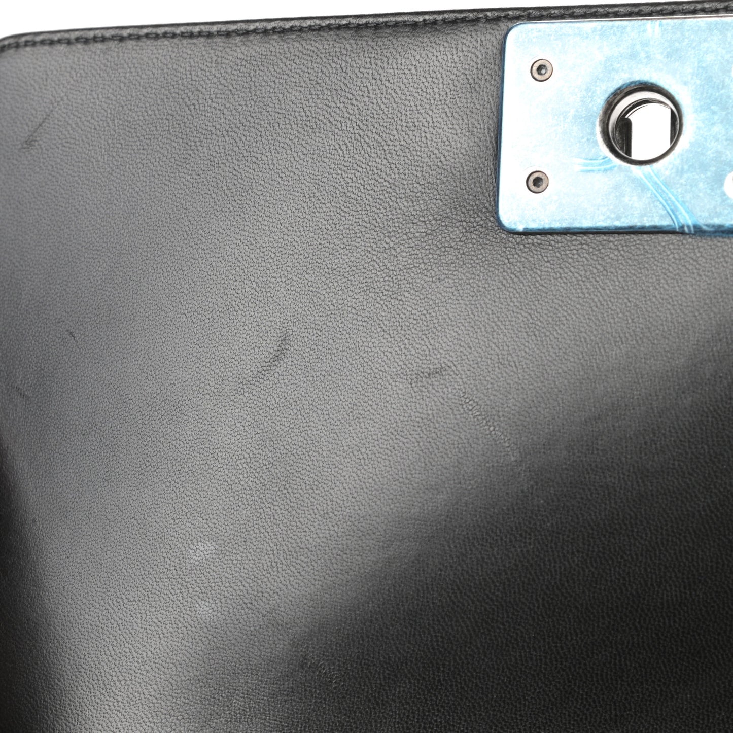 Lambskin Quilted Medium Boy Flap Black