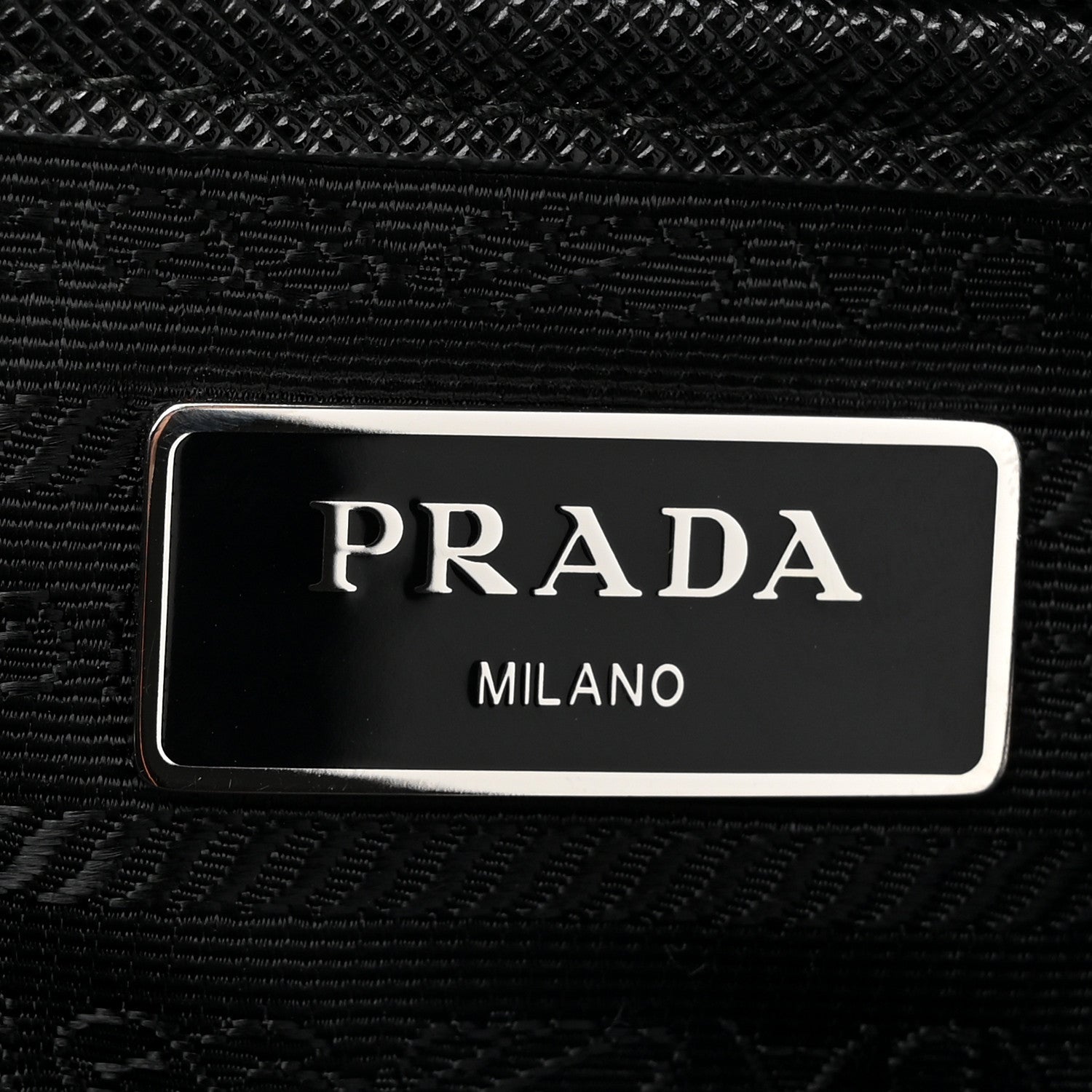 Prada Tessuto Nylon Saffiano Small Backpack Black 6 of 9