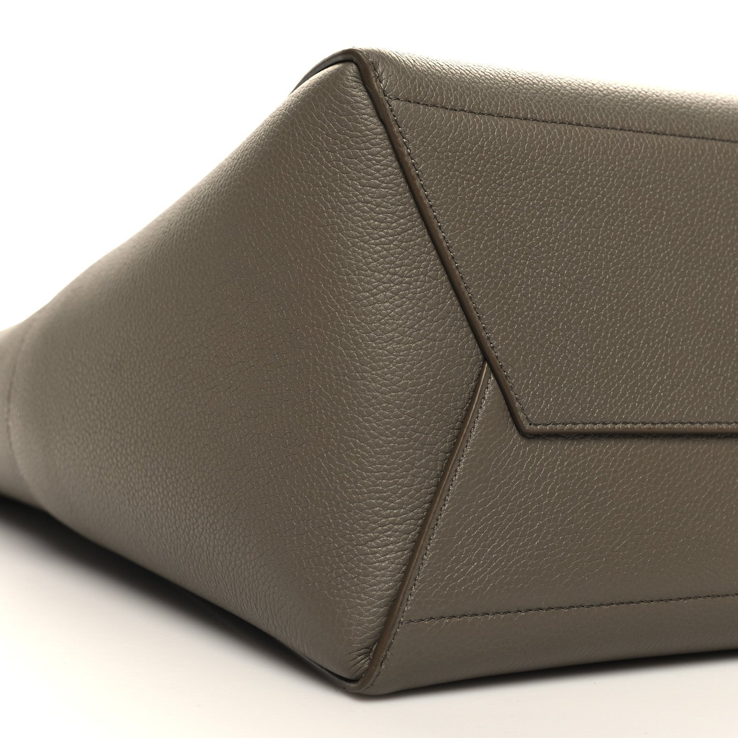 Celine Soft Grained Calfskin Sangle Bucket Bag Taupe 9 of 10