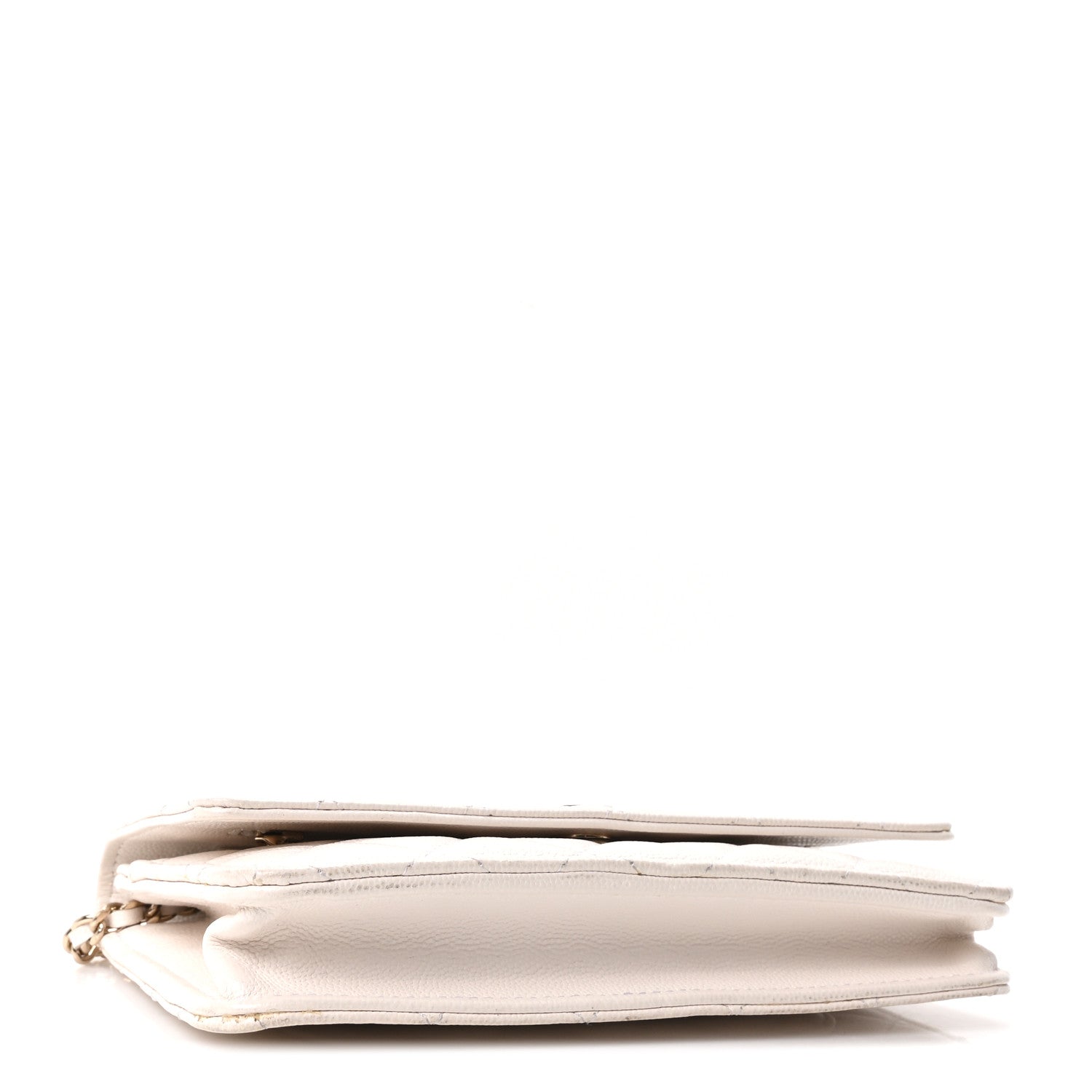 Chanel Caviar Quilted Wallet On Chain WOC White 4 of 11