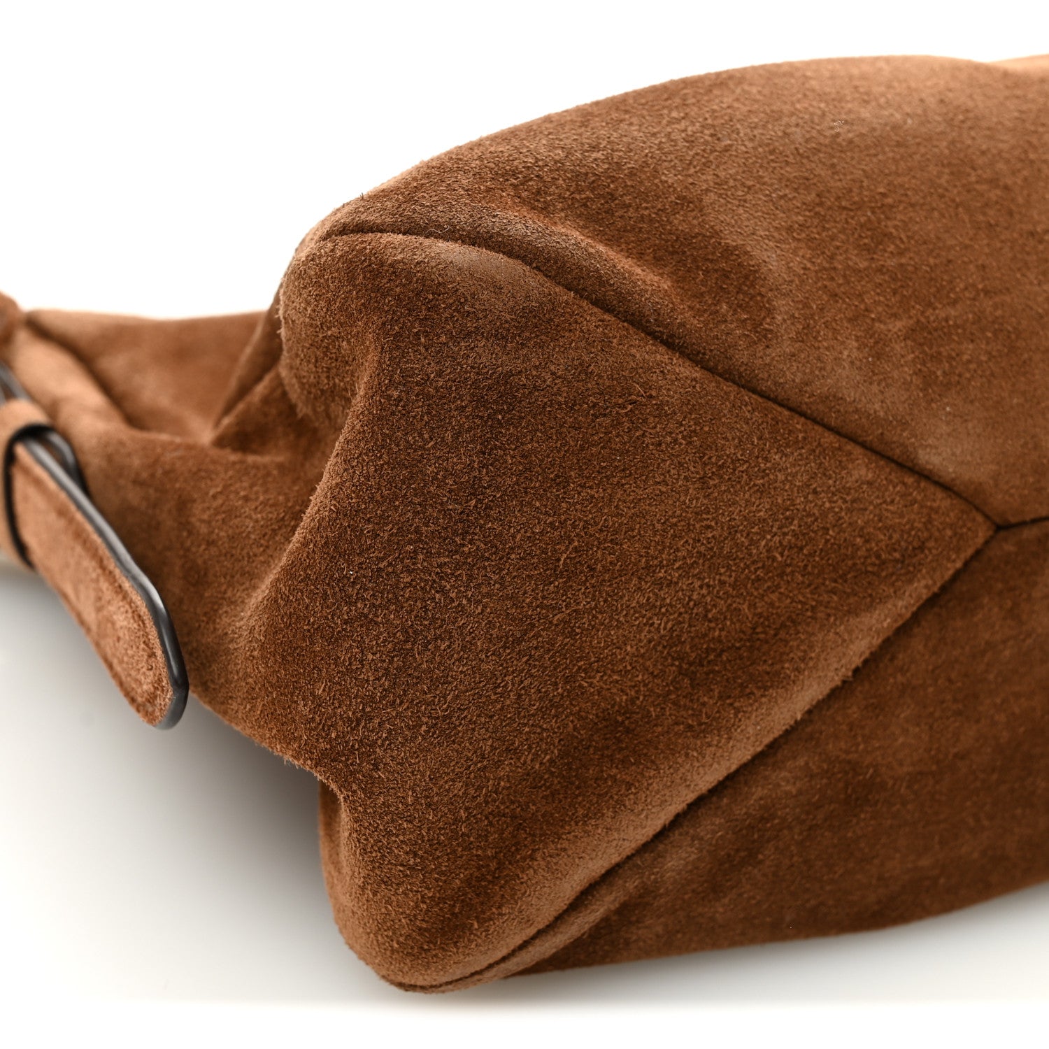 Prada Scamosciato Suede Large Aimee Shoulder Bag Cacao 9 of 10