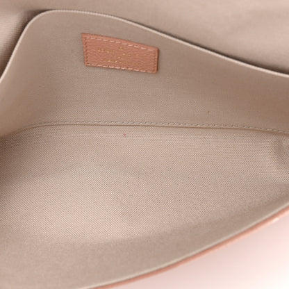 Louis Vuitton Empreinte Monogram Giant Felicie Pochette Chain Wallet Rose Trianon Creme 6 of 14