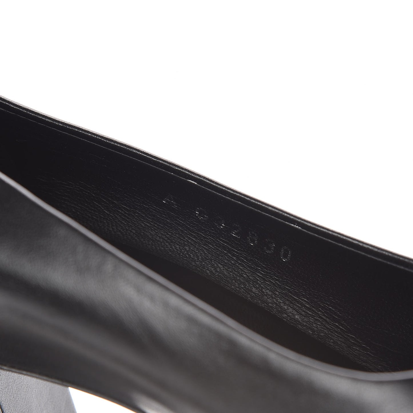 Lambskin Pearl Cap Toe Pumps 40 Black