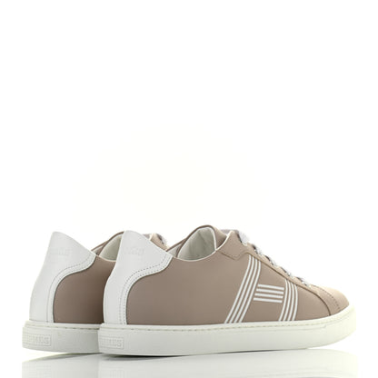 Hermes Calfskin Avantage Sneakers 38 Beige Rose 4 of 10