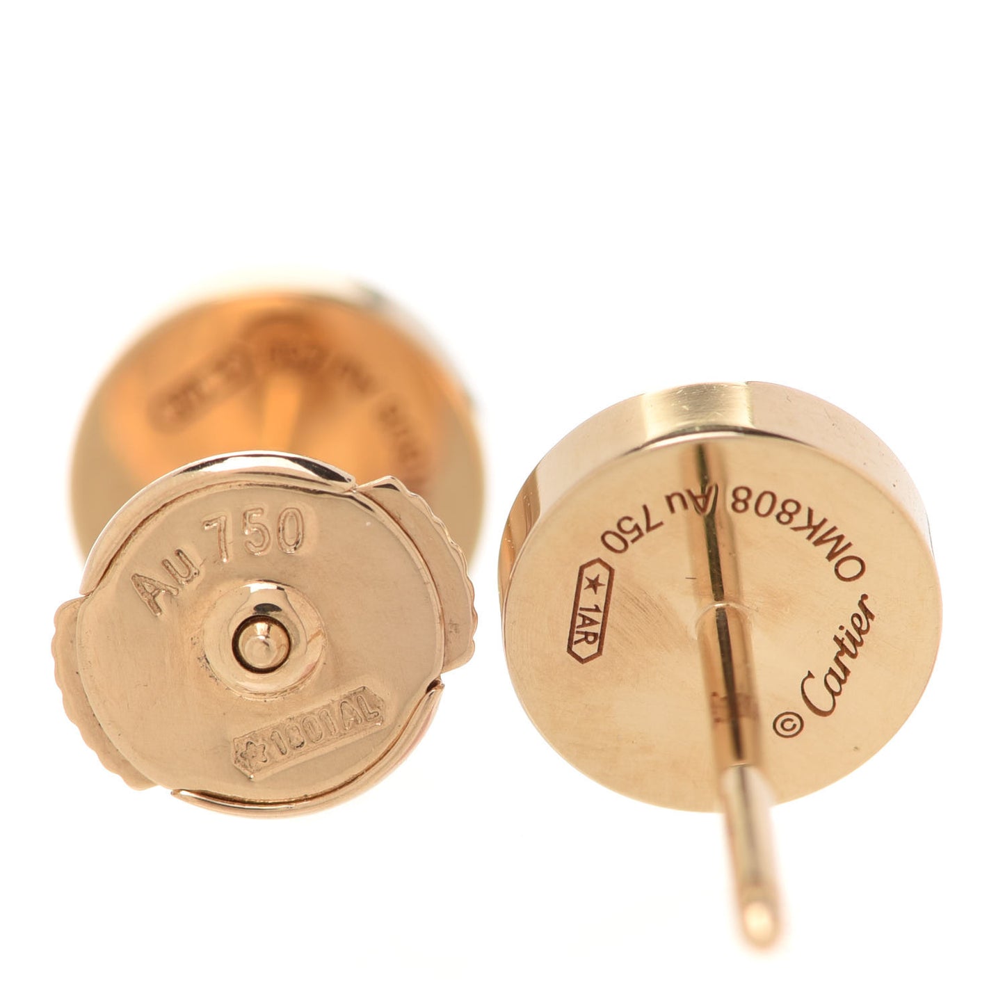 18K Yellow Gold LOVE Earrings