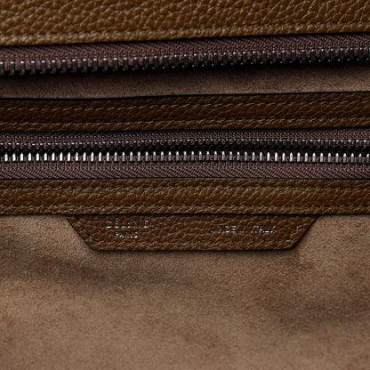Celine Drummed Calfskin Mini Luggage Camel 7 of 9