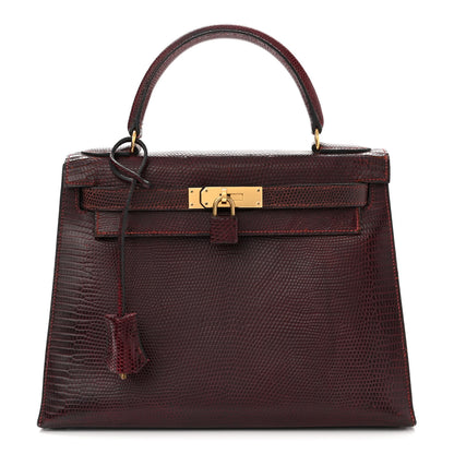 Hermes Lizard Kelly Sellier 28 Rouge H 1 of 15