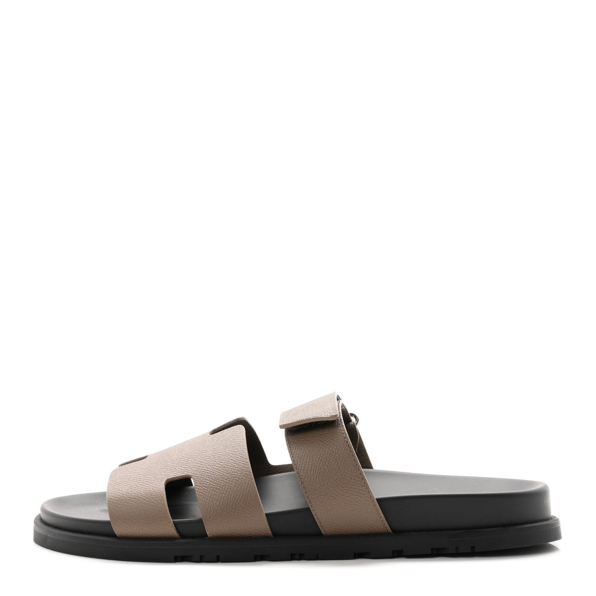 Hermes Epsom Mens Chypre Sandals 44 Etoupe 1 of 10