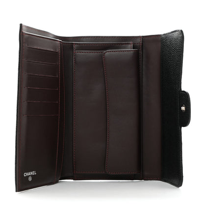 Chanel Caviar Quilted Large Flap Wallet Black 5 of 8