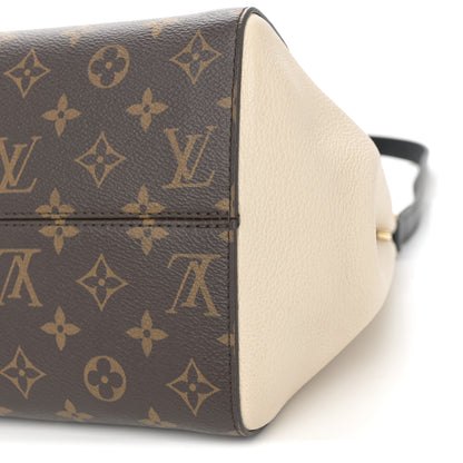 Louis Vuitton Calfskin Monogram Fold Tote PM Cerise Cream Black 9 of 9