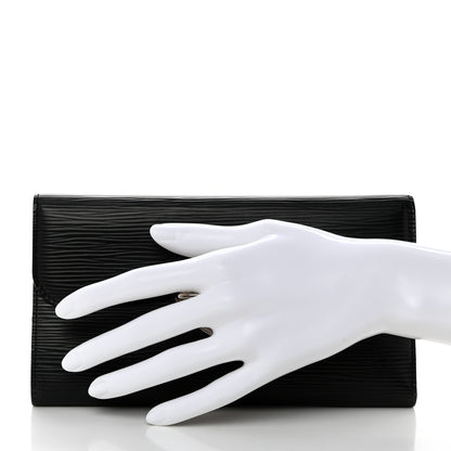 Louis Vuitton Epi Eugenie Wallet Black 2 of 7