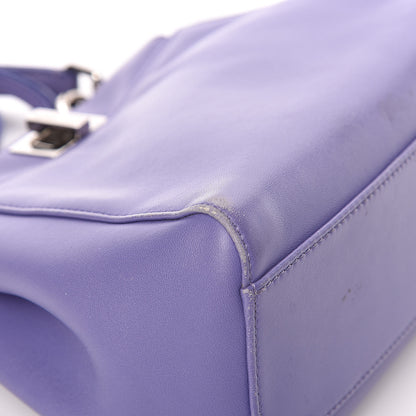 Fendi Nappa Mini Peekaboo Iconic Satchel Viola Cassis 8 of 12