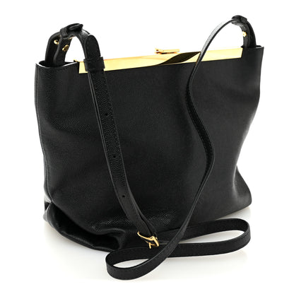 Khaite Pebbled Calfskin Augusta Crossbody Black 3 of 10