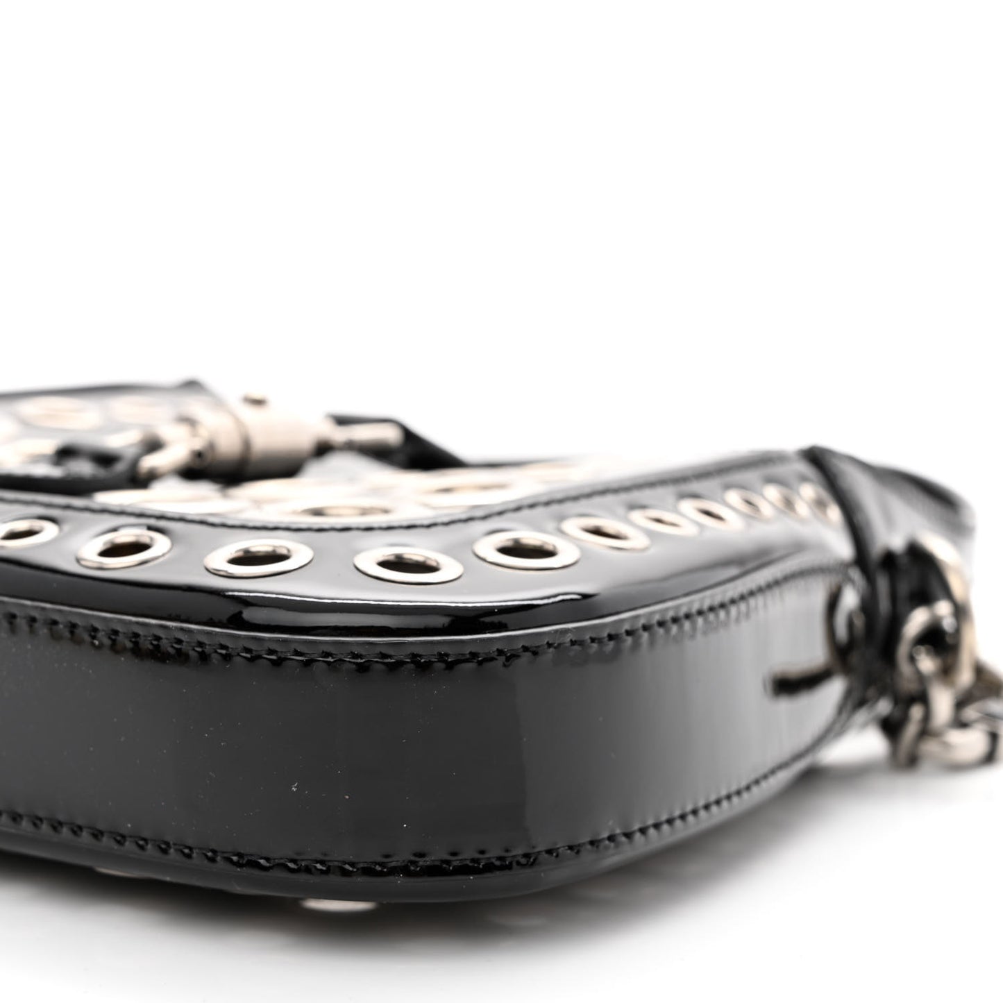 Patent Ha Ha Ha Mini Jackie 1961 Eyelet Hobo Black