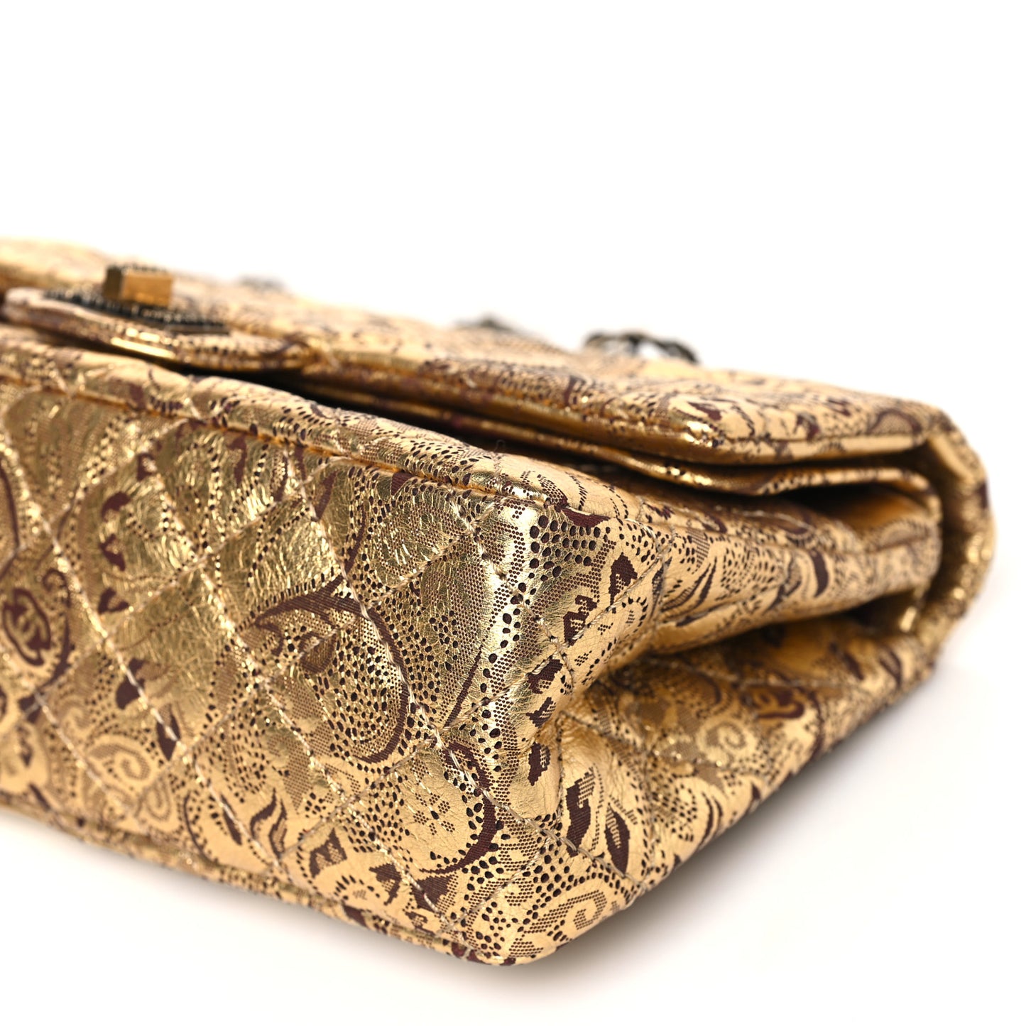 Buffalo Hand Painted Lace 2.55 Reissue 225 Flap Gold