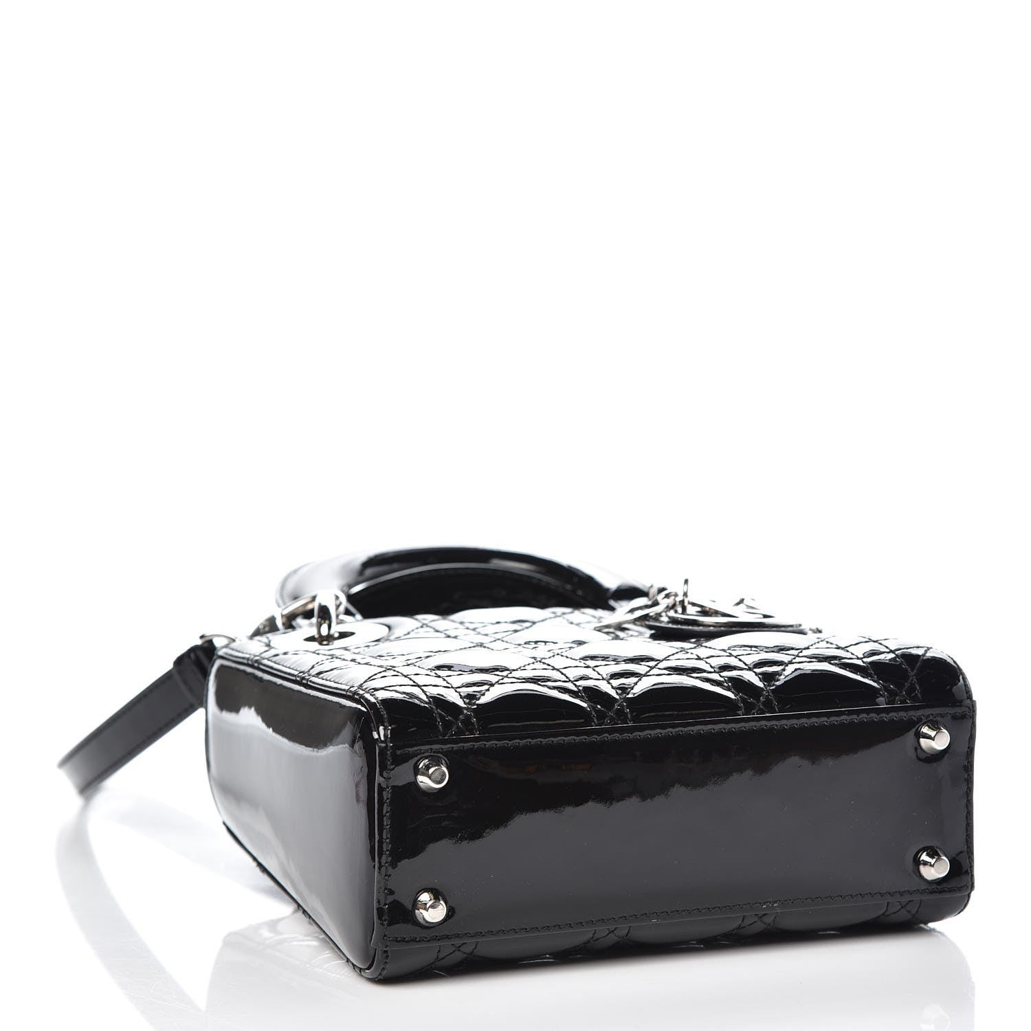 Christian Dior Patent Cannage Mini Lady Dior Black 4 of 8