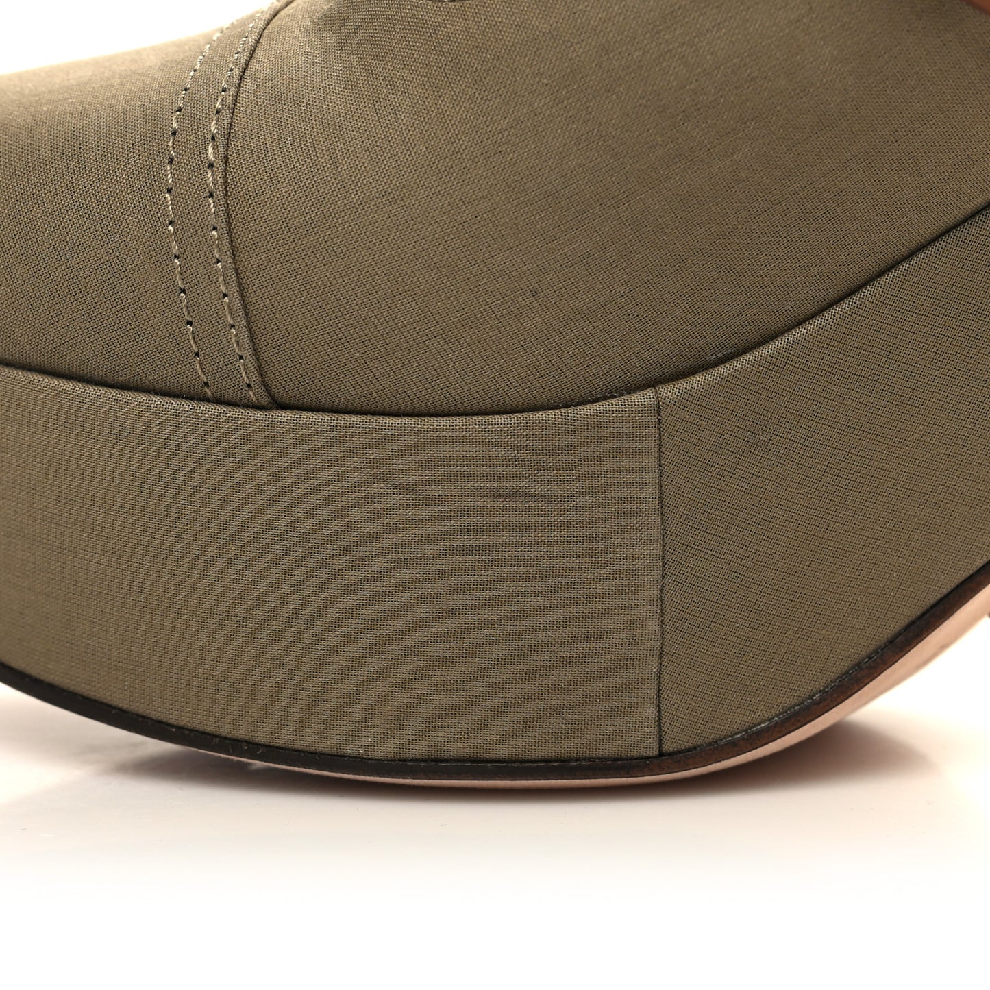 Technical Fabric Calfskin Diorevolt High Boots 36.5 Golden Saddle