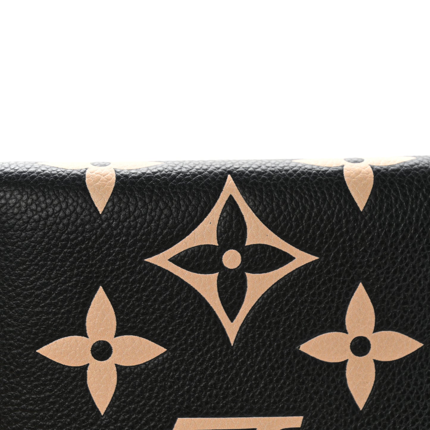 Empreinte Monogram Giant Victorine Wallet Black Beige