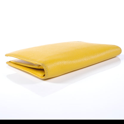 Chanel Leather Camellia Yen Wallet Yellow 3 of 7