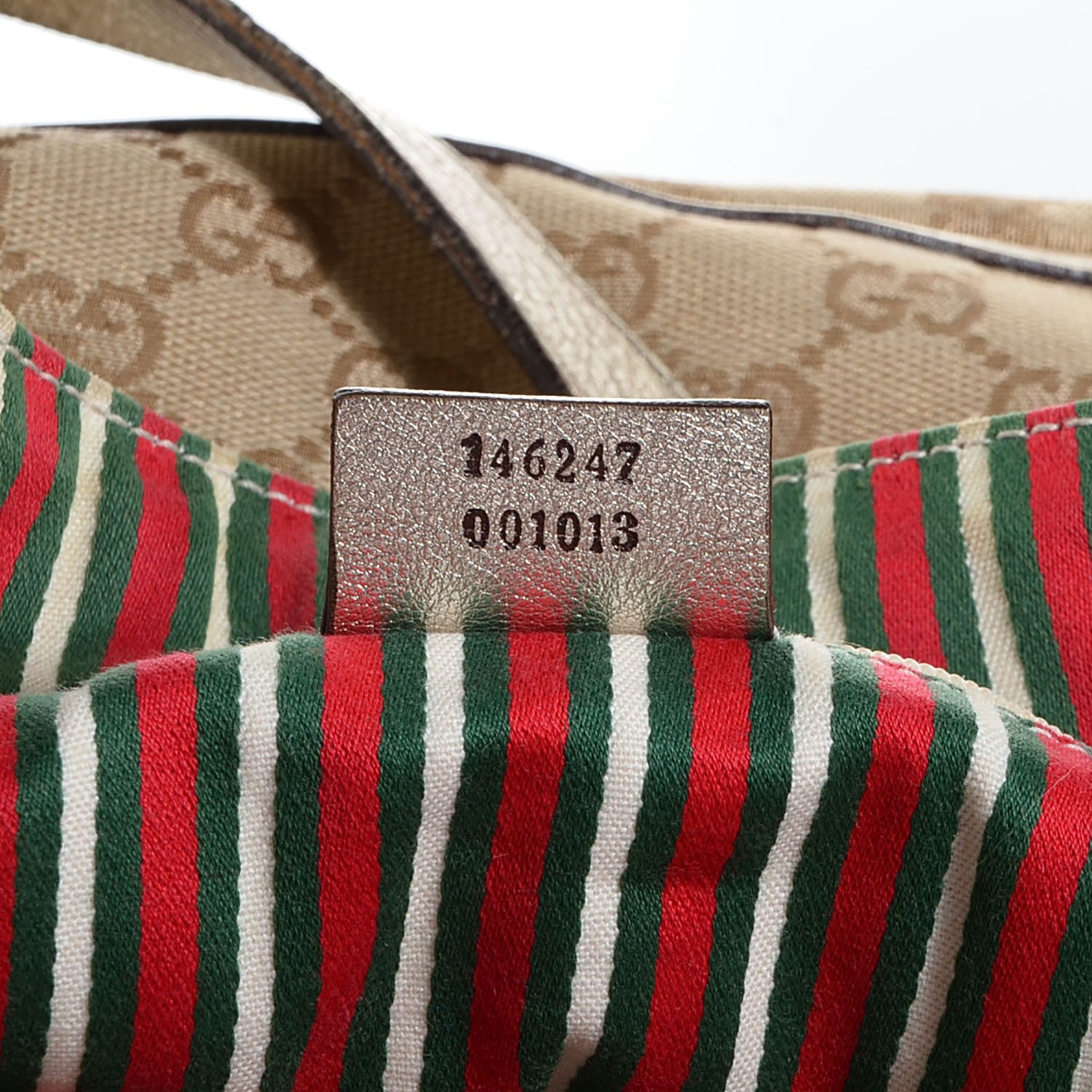 Gucci Monogram Abbey Tote Silver 8 of 8