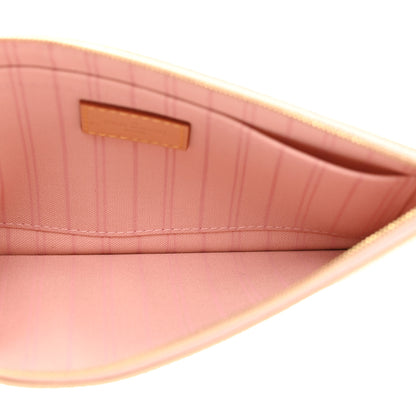 Louis Vuitton Damier Azur Neverfull MM GM Pochette Rose Ballerine 5 of 6
