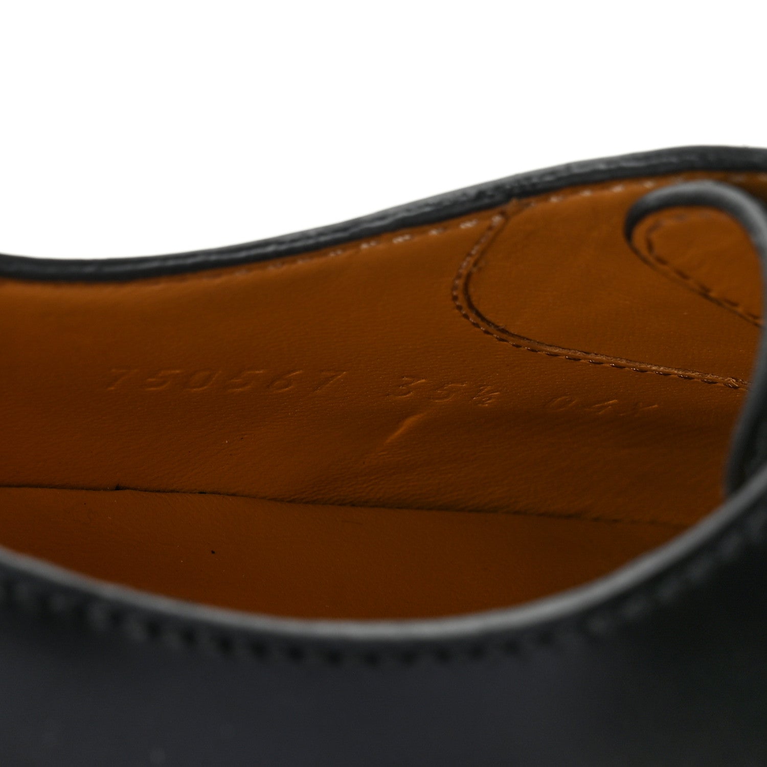 Gucci Glossy Calfskin Tejus Womens Lace Up Loafers 35.5 Black 9 of 11
