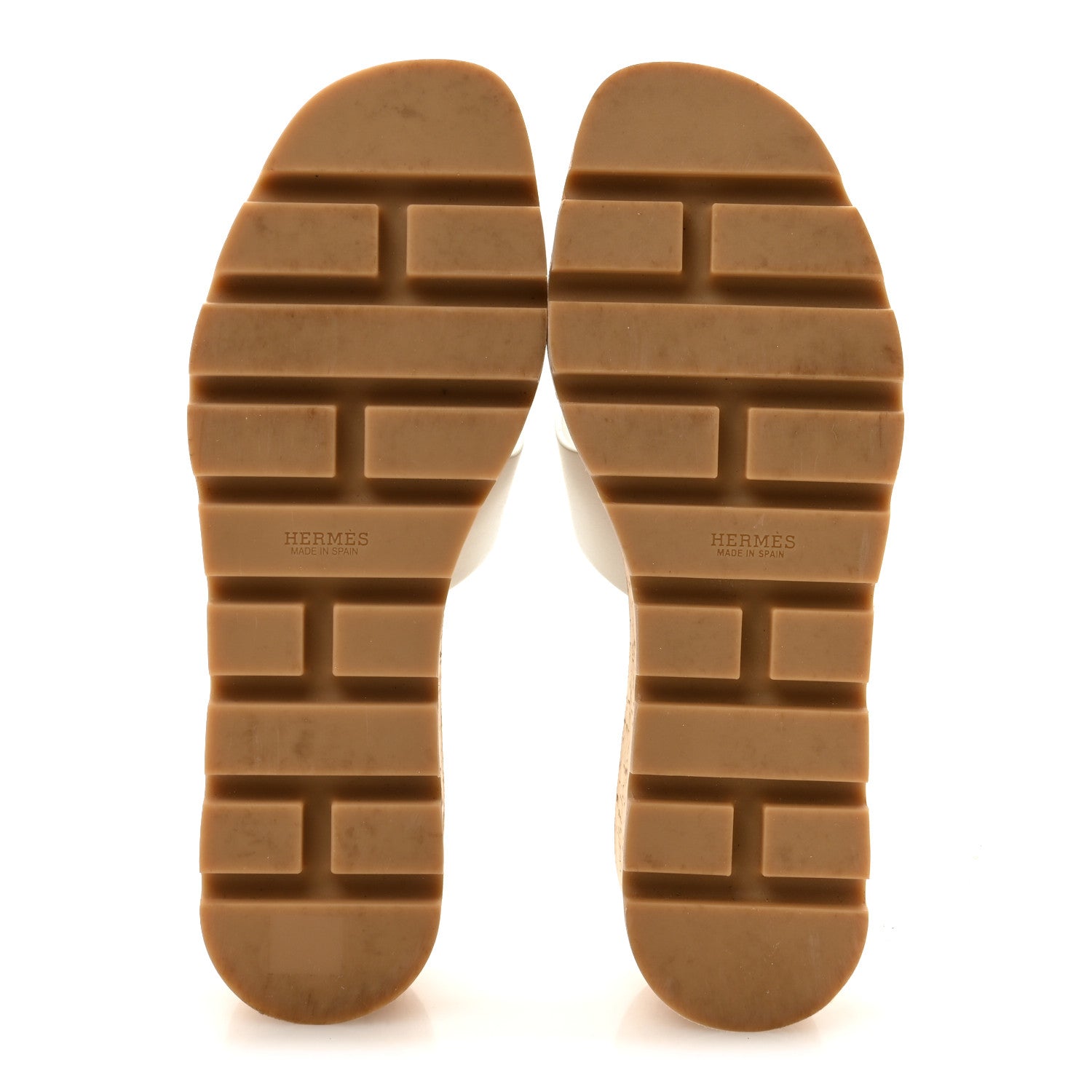 Hermes Calfskin Cork Eze 30 Sandals 39 White 6 of 10