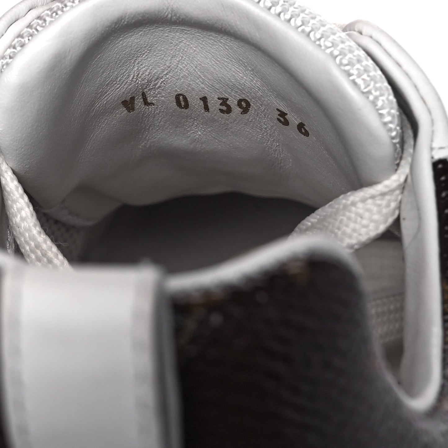 Calfskin Monogram Run Away Sneakers 36 White