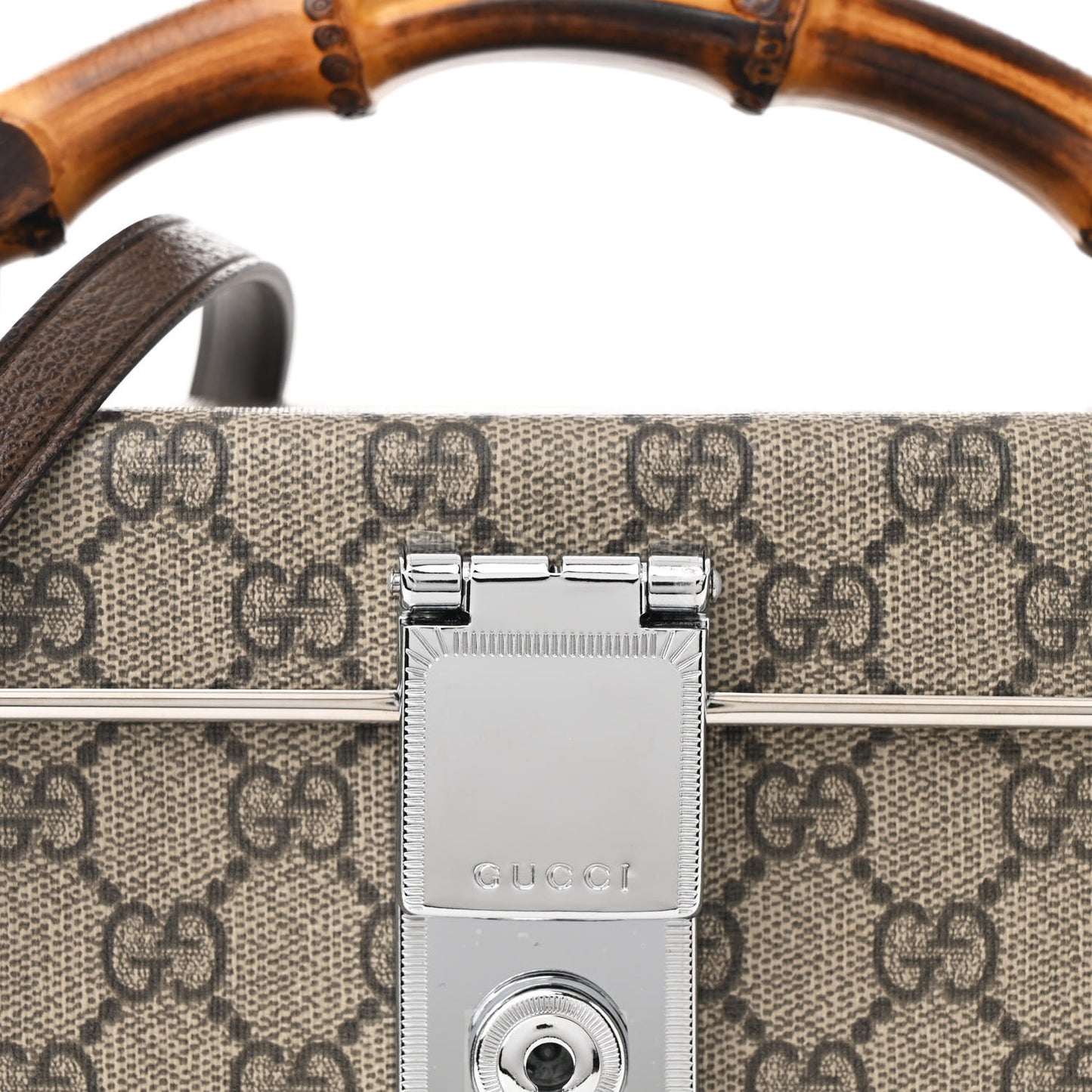 GG Supreme Monogram Globe-Trotter Beauty Case Brown