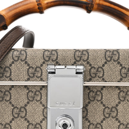 Gucci GG Supreme Monogram Globe-Trotter Beauty Case Brown 8 of 10