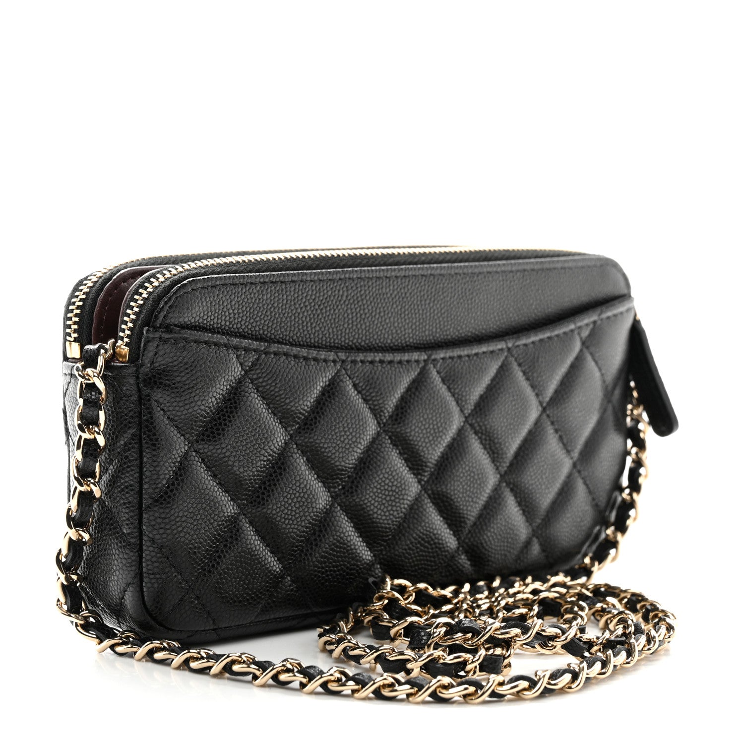 Chanel Caviar Quilted Small Clutch With Chain Black 3 of 12