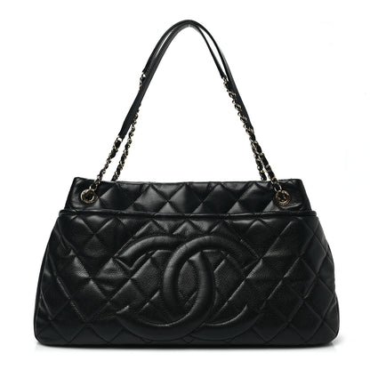 Chanel Caviar Quilted CC Timeless Soft Tote Black 2 of 15