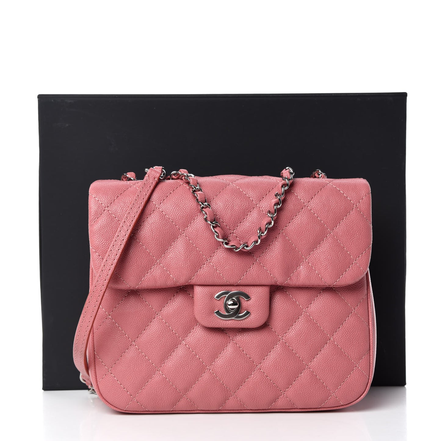 Caviar Quilted Medium Urban Companion Flap Pink