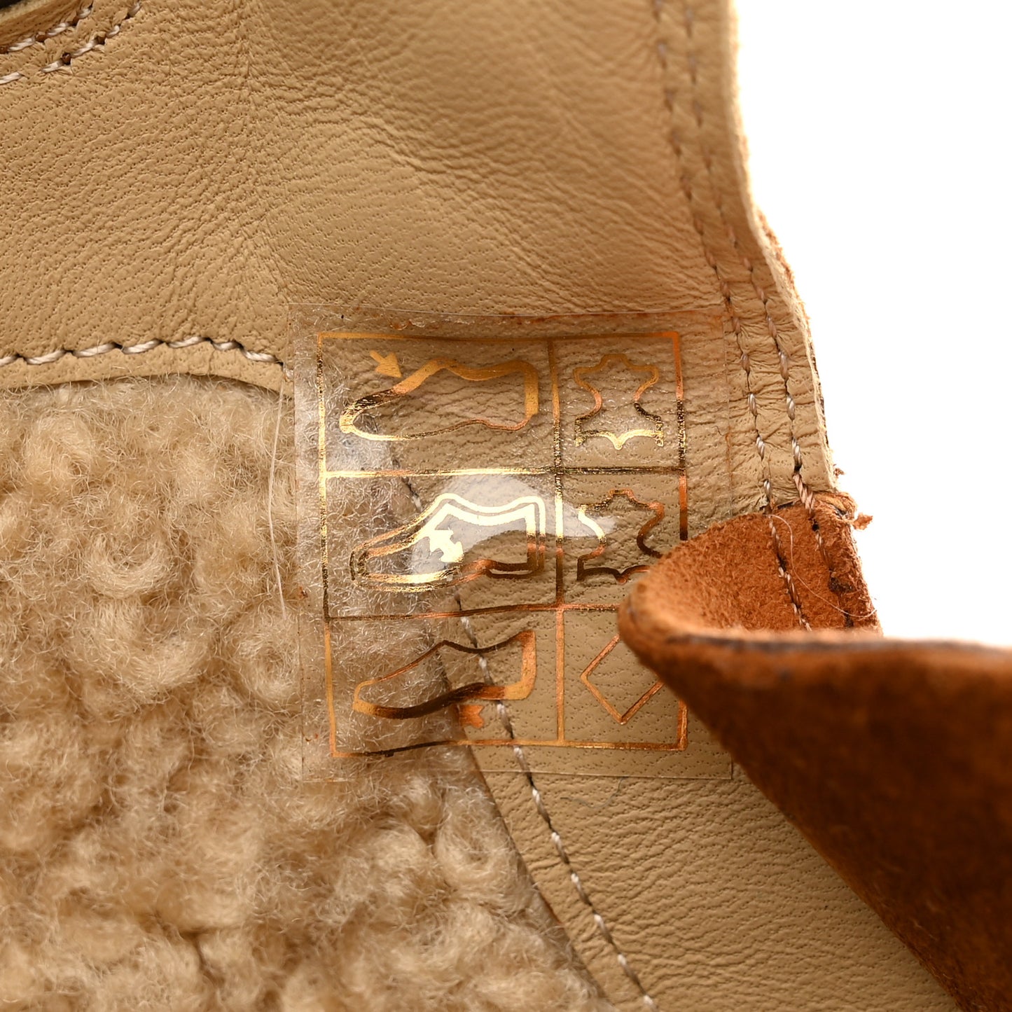 Suede Shearling Womens Discovery Ankle Boots 40 Camel Ecru