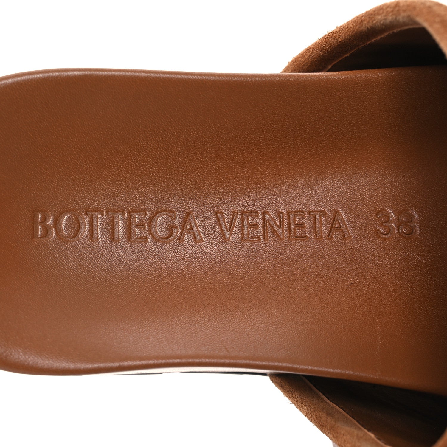 Bottega Veneta Suede Intrecciato Reggie Mules 38 Caramel 8 of 17