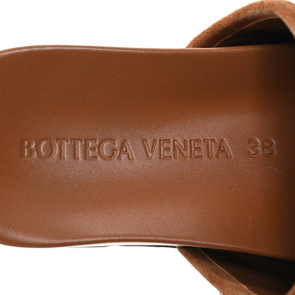 Bottega Veneta Suede Intrecciato Reggie Mules 38 Caramel 8 of 17