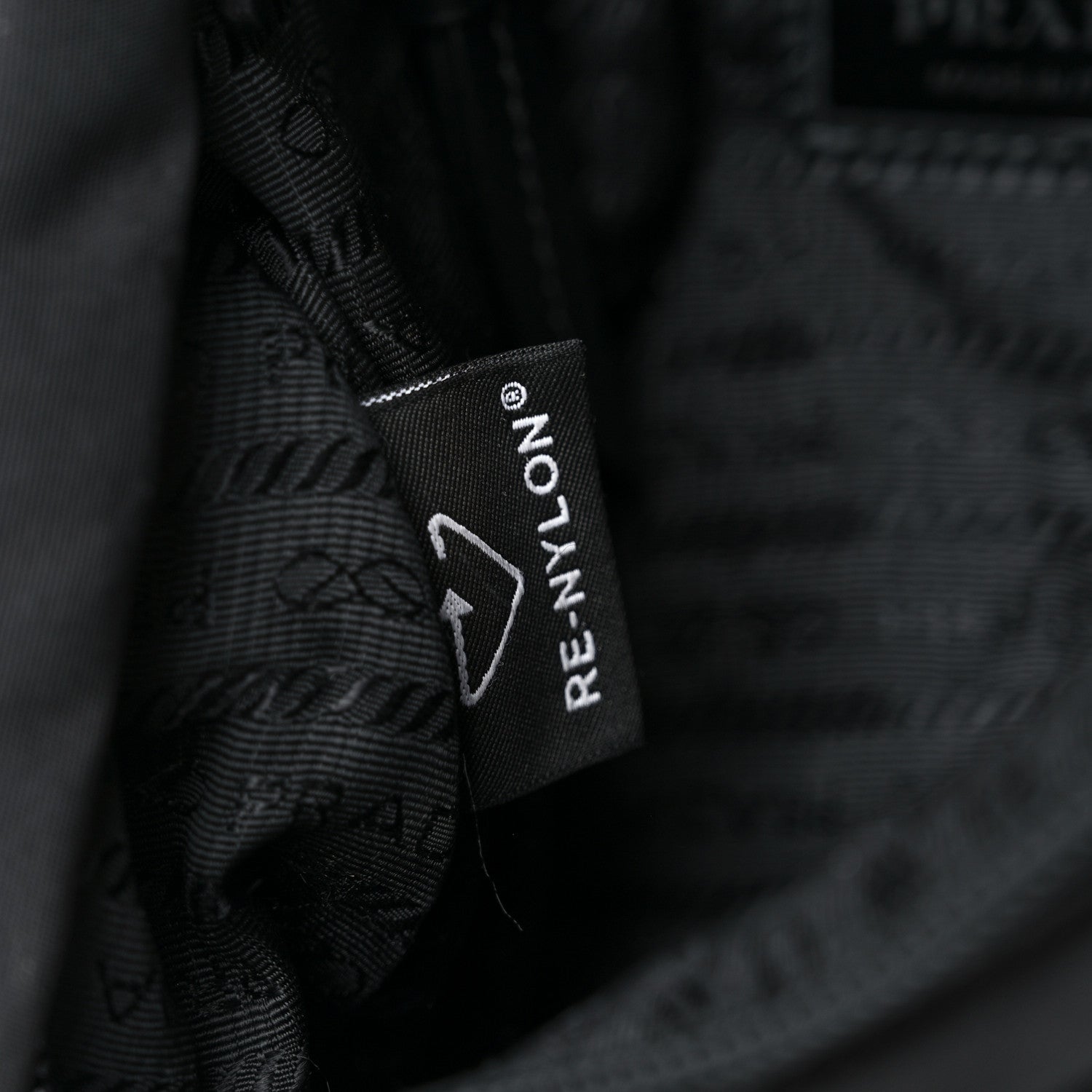 Prada Re-Nylon Vitello Metal Triangle Logo Sling Backpack Black 7 of 12