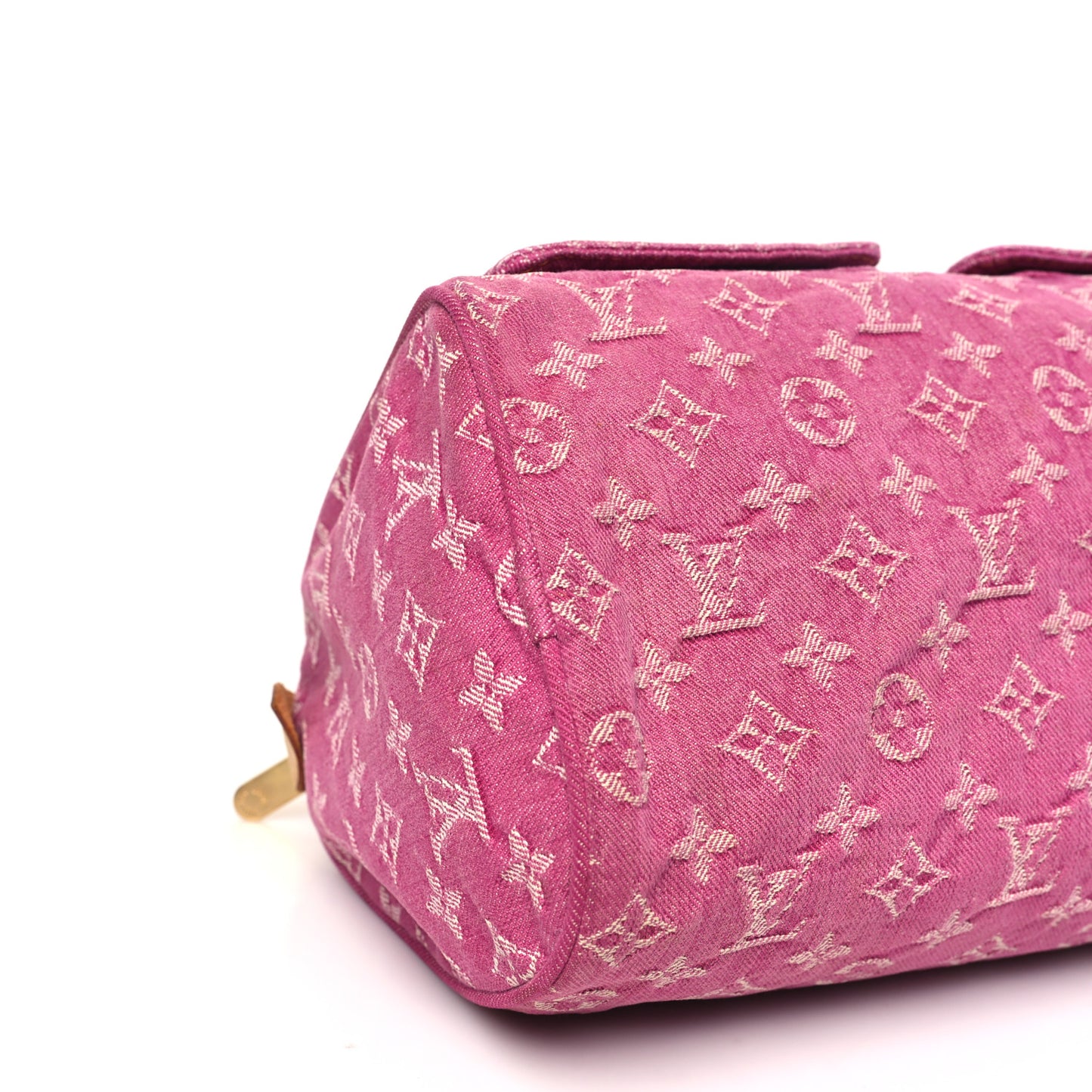 Monogram Denim Neo Speedy Fuchsia