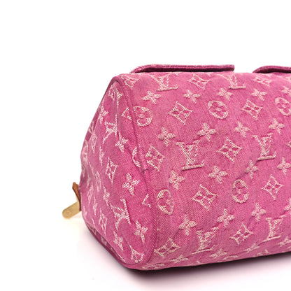 Louis Vuitton Monogram Denim Neo Speedy Fuchsia 8 of 11