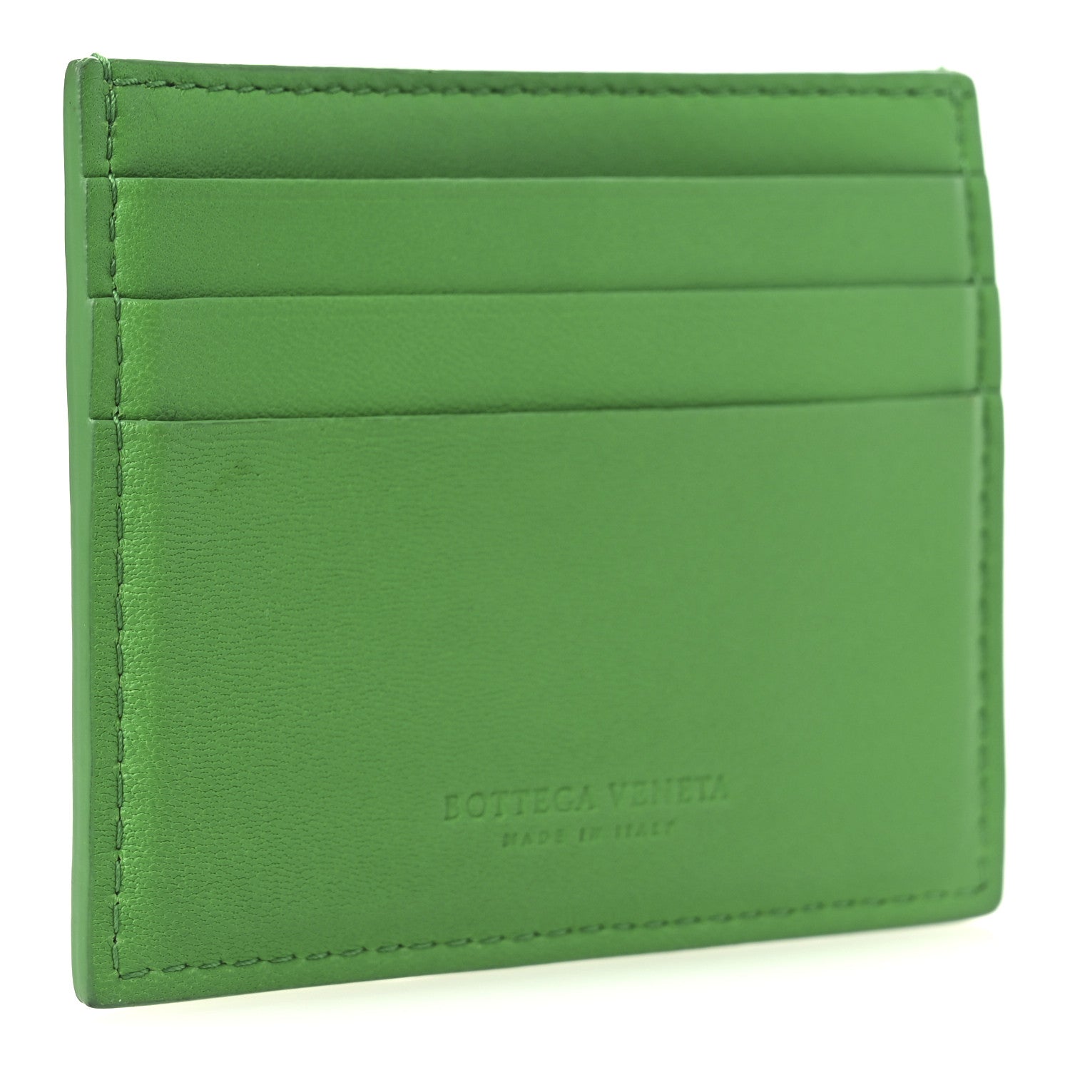 Bottega Veneta Nappa Maxi Intrecciato Card Holder Parakeet 1854222