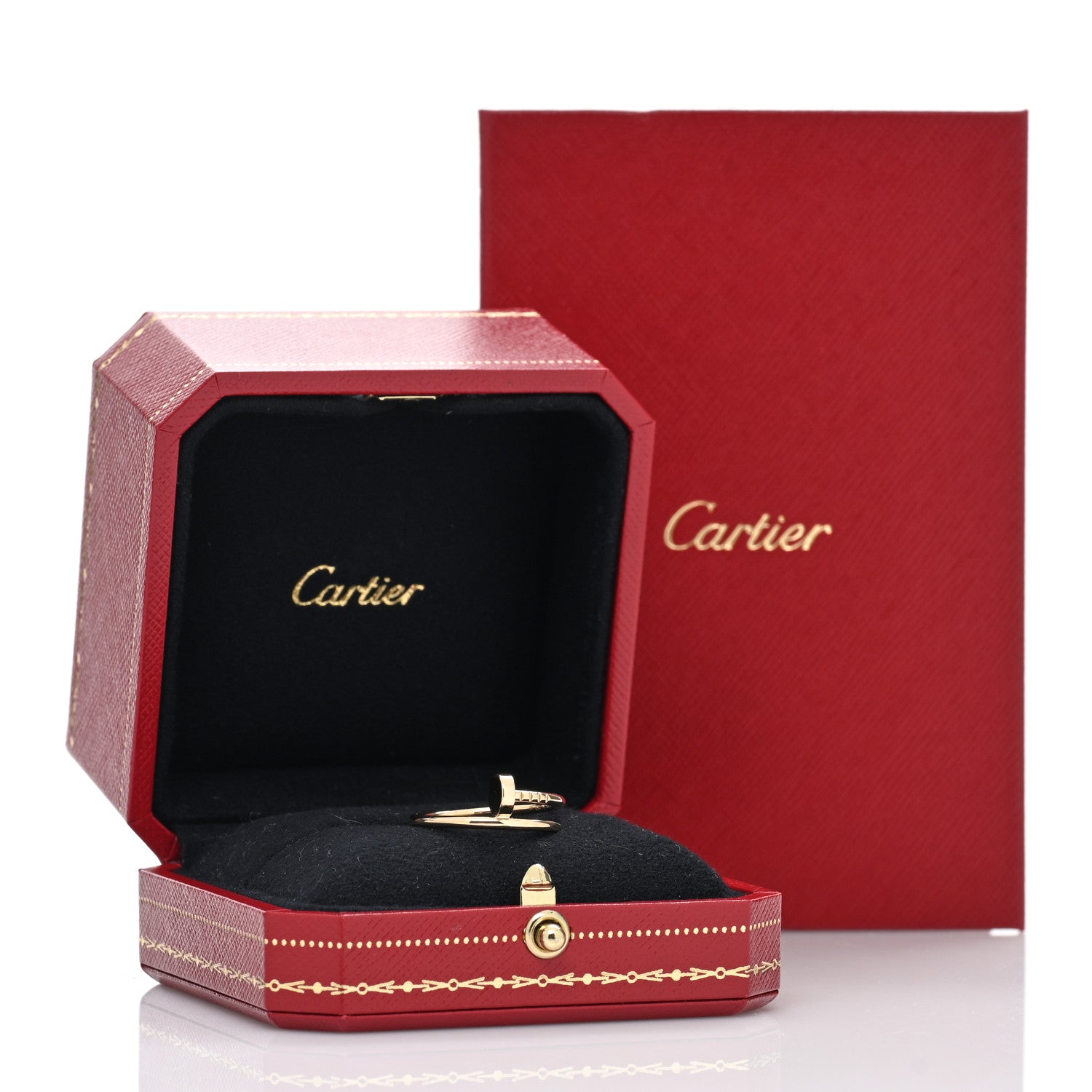 Cartier 18K Yellow Gold Small Juste Un Clou Ring 55 7.25 5 of 5