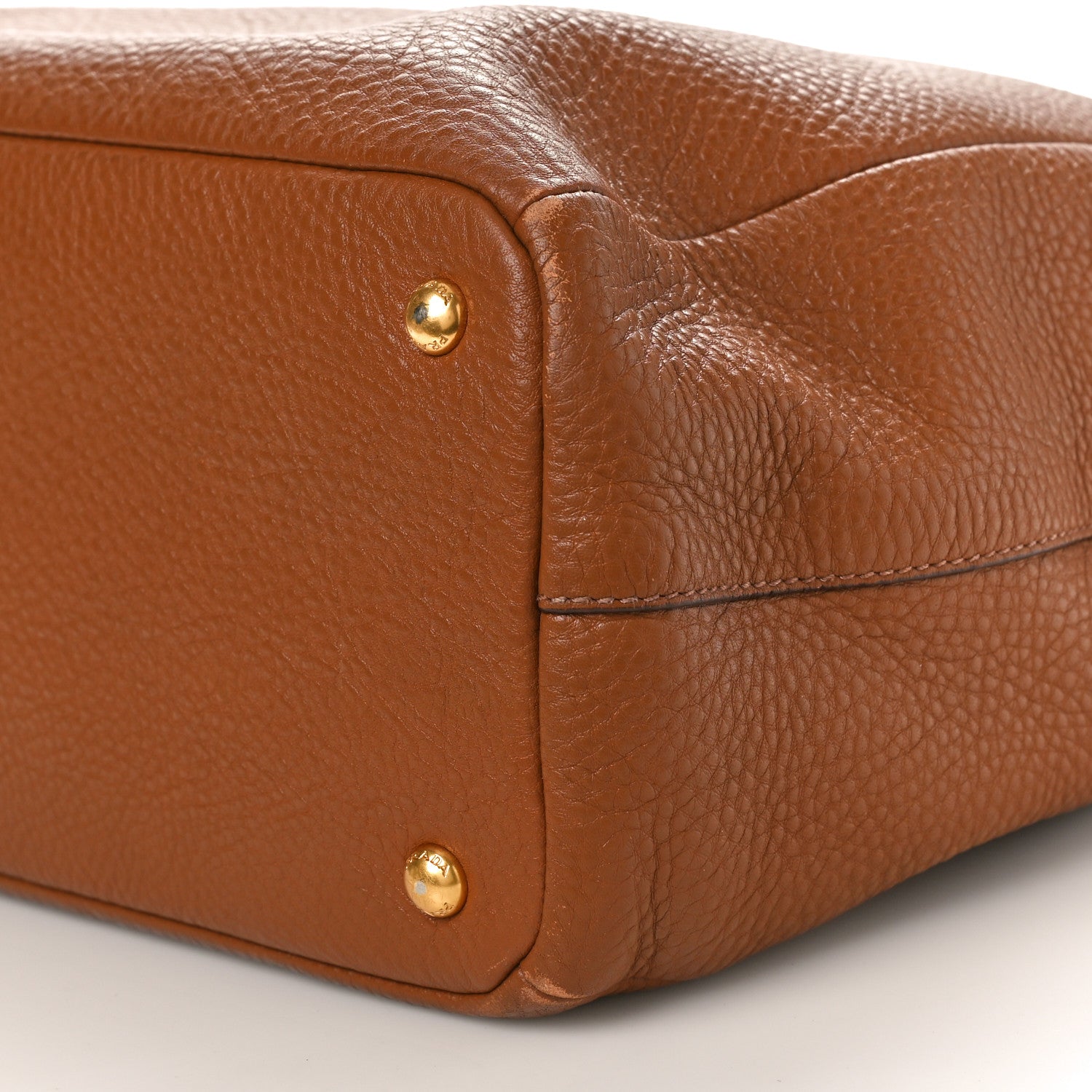 Prada Vitello Daino Tote Brandy 9 of 12